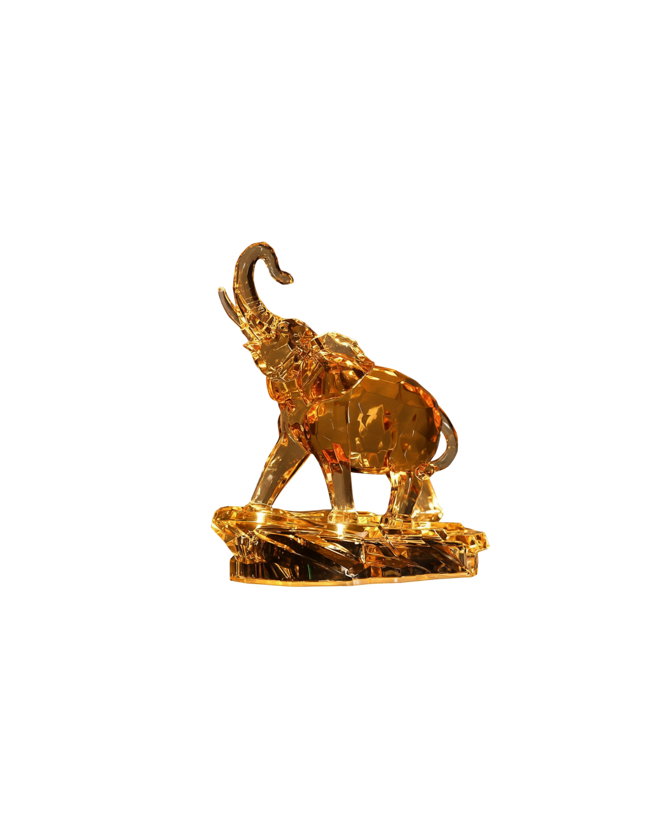 Luminous Crystal Elephant Lamp