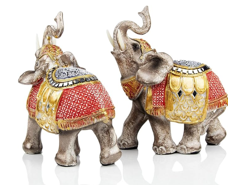 Wealth & Luck Elephant Figurine