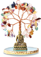 Buddha and Crystal Tree of Life 7 Chakra Harmony Decor