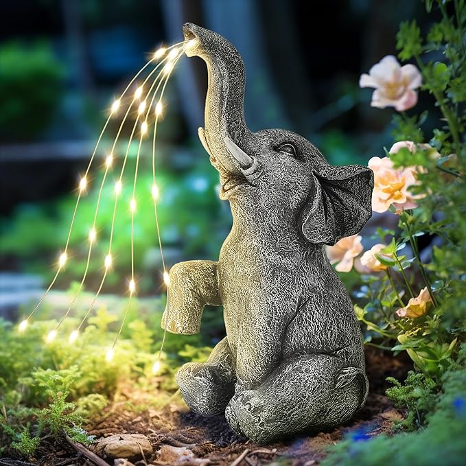 Thai Solar Elephant Garden Light