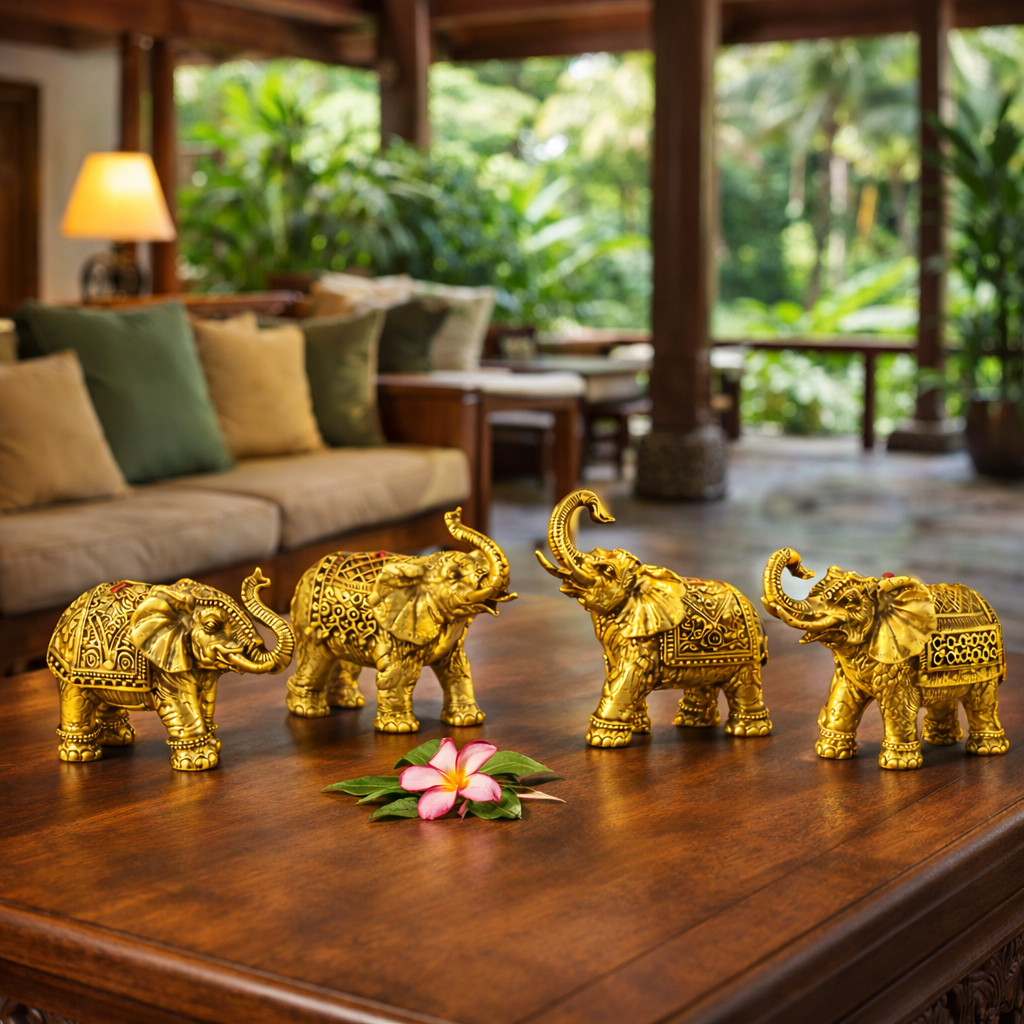 Thai Golden Elephant Set